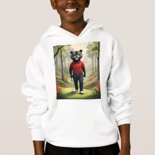 "Fore! A Black Tiger Playing Golf in the Woods"