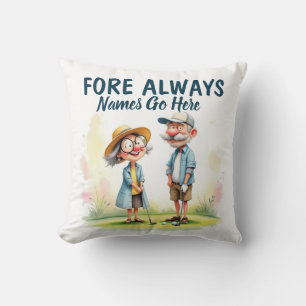 Fore Always Golf Couple Cushion