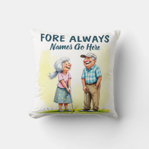 Fore Always Golf Couple Cushion