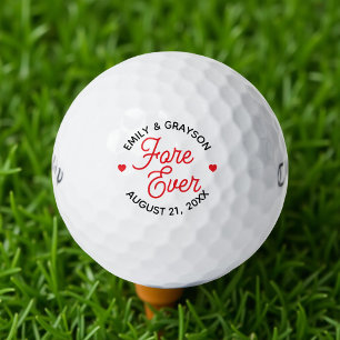 Fore Ever Personalised Wedding Golf Balls
