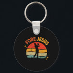 Fore Jesus Christian Golf Retro 70s Religious Golf Key Ring<br><div class="desc">Fore Jesus Christian Golf Retro 70s Religious Golfing Men's</div>