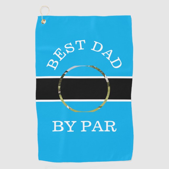 Fore the Love of Golf: Best Dad Golf Towel (Front)
