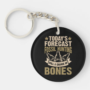 Forecast Fossil Hunting Will A Chance Of Bones Key Ring