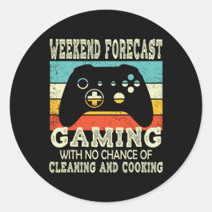 Forecast Gaming Retro Gaming 1  Classic Round Sticker
