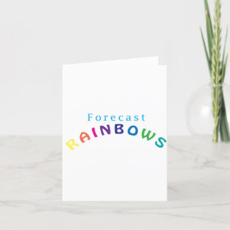 Forecast Rainbows Thank You Card