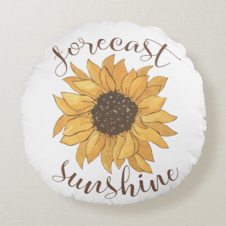Forecast: Sunshine Round Cushion