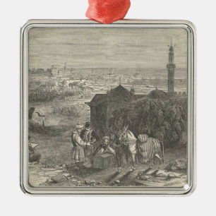 Foreign Corn Ports, Alexandria Metal Ornament