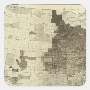 Foreign population by counties square sticker