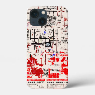 Foreign Torn Peeled Billboard iPhone 13 Mini Case