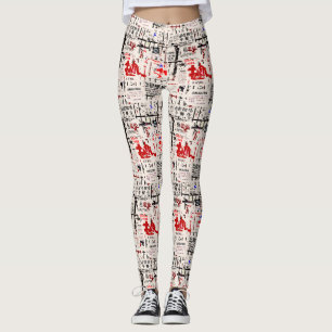 Foreign Torn Peeled Billboard Leggings