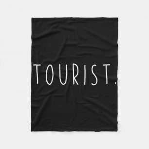Foreign Tourist Sign Managing English Vacation Gea Fleece Blanket