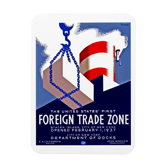 Foreign Trade Zone Magnet (Vertical)