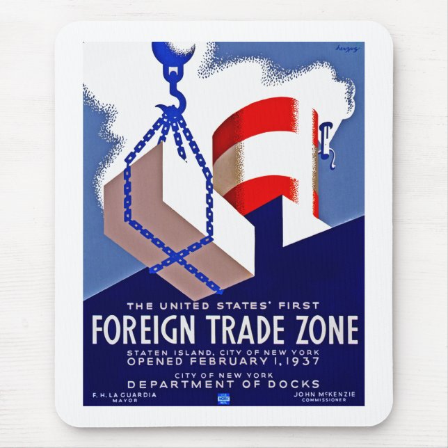 Foreign Trade Zone Mouse Pad (Front)