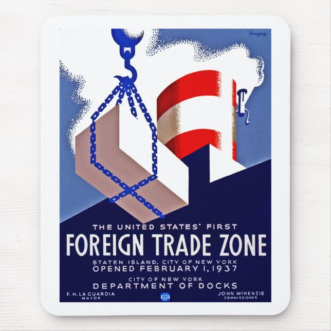 Foreign Trade Zone Mouse Pad (Front)