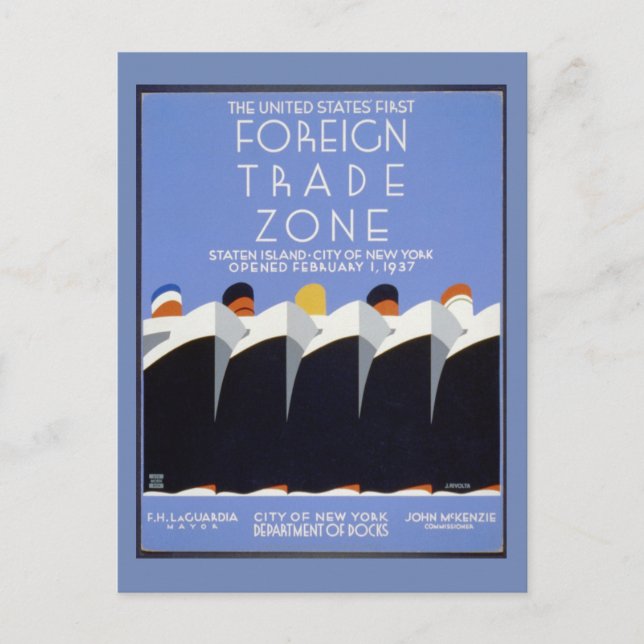 Foreign Trade Zone Postcard (Front)