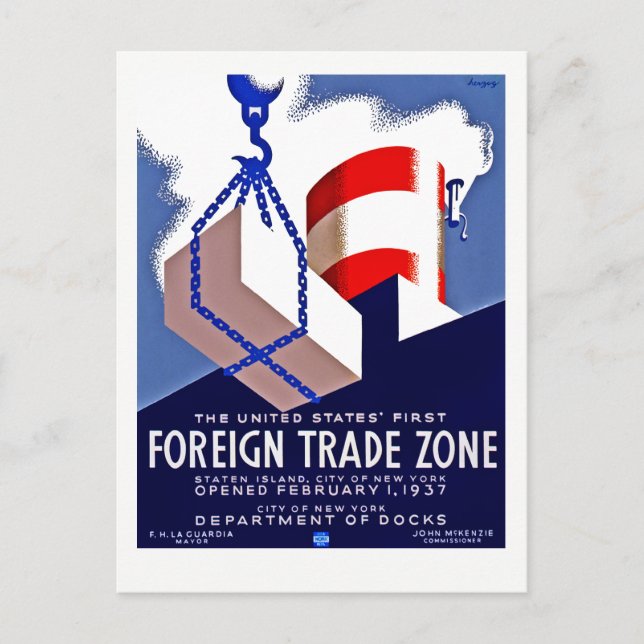 Foreign Trade Zone Postcard (Front)