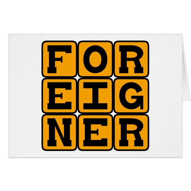 Foreigner, Outsider (Front Horizontal)