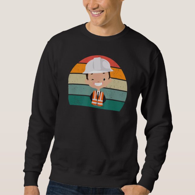Foreman Metal Worker Scientist Diploma Constructio Sweatshirt (Front)