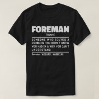 Foreman Noun Definition Professional Father Funny