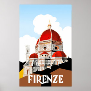 Forence Italy travel poster