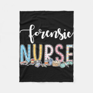 Forensic Nurse Gift Idea Fleece Blanket
