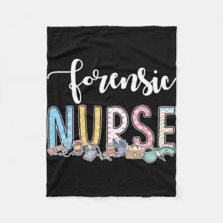 Forensic Nurse Gift Idea Fleece Blanket