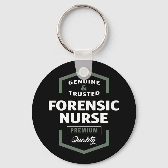Forensic Nurse Logo Gift Ideas Key Ring (Front)