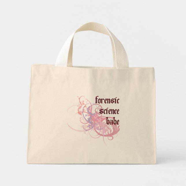 Forensic Science Babe Mini Tote Bag (Front)