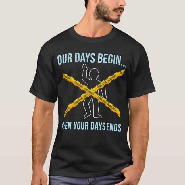 Forensic Science Detective Forensics Scientists T-Shirt (Front)