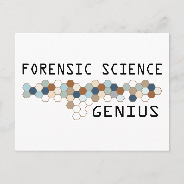 Forensic Science Genius Postcard (Front)