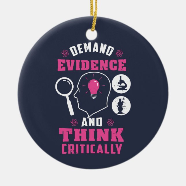 Forensic Science Investigation Science Geek  Ceramic Ornament (Front)