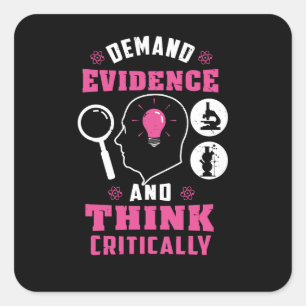 Forensic Science Investigation Science Geek Square Sticker