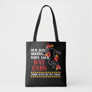Forensic Science Investigator Crime Detective Tote Bag