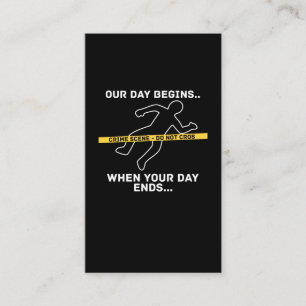 Forensic Science Investigator Detective Forensics Business Card