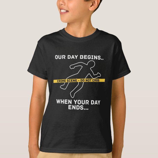 Forensic Science Investigator Detective Forensics T-Shirt (Front)