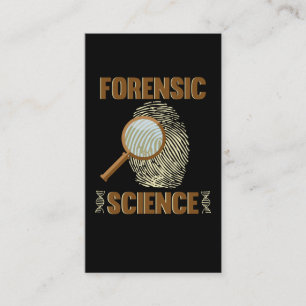 Forensic Science Investigator Fingerprint Detectiv Business Card