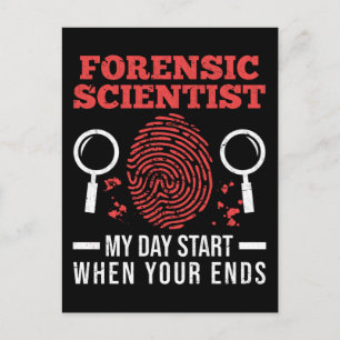 Forensic Science Investigator Forensics Scientists Postcard