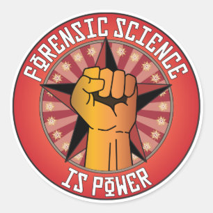 Forensic Science Is Power Classic Round Sticker