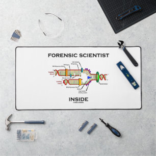 Forensic Scientist Inside DNA Replication Humour Desk Mat