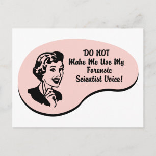 Forensic Scientist Voice Postcard