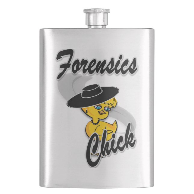 Forensics Chick #4 Hip Flask (Front)