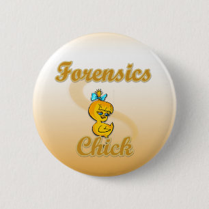 Forensics Chick 6 Cm Round Badge