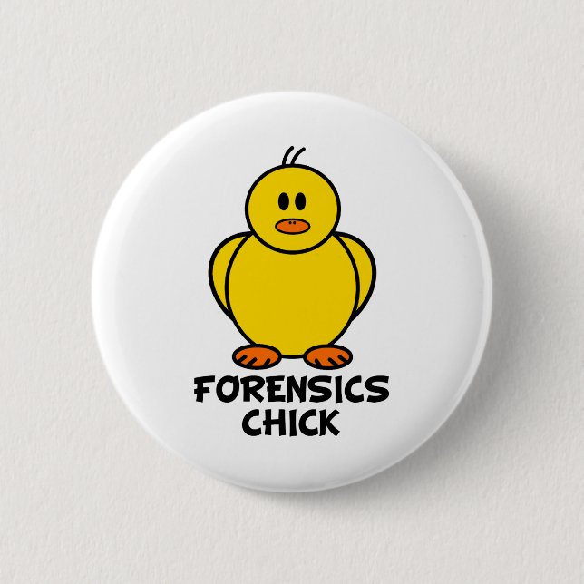 Forensics Chick 6 Cm Round Badge (Front)