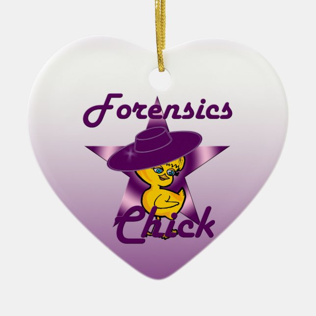 Forensics Chick #9 Ceramic Ornament (Front)