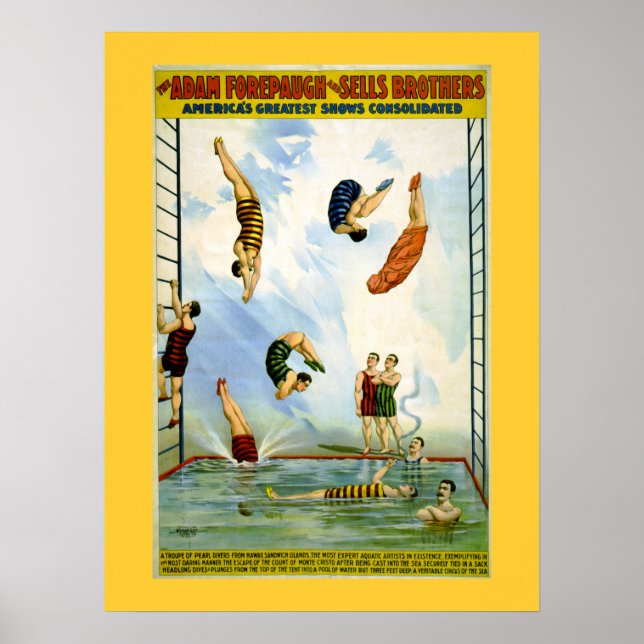 Forepaugh and Sells Vintage Circus Poster (Front)
