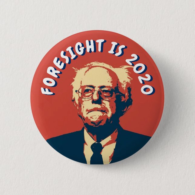 Foresight is 2020 6 cm round badge (Front)