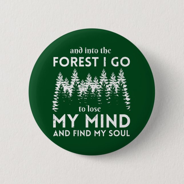 Forest 6 Cm Round Badge (Front)