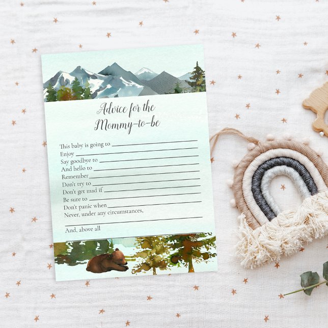 Forest Adventure Advice For Mummy Bears Game Invitation (Creator Uploaded)