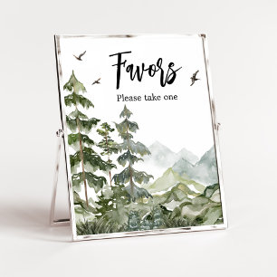 Forest Adventure Baby Shower Favours Poster
