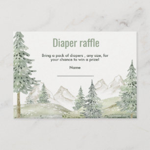 Forest adventure begins baby shower card